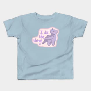 I did the thing! Purple Dragon Kids T-Shirt